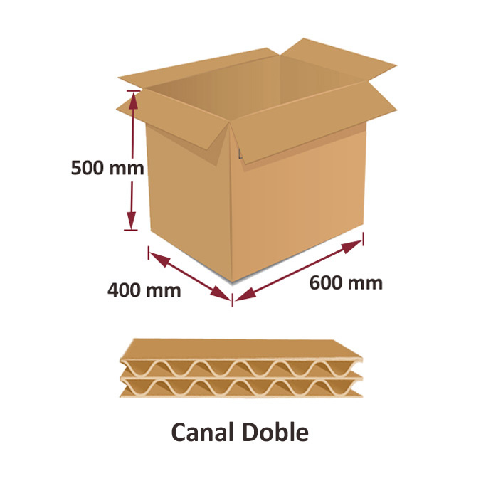 Cajas de cartón 600 x 400 x 500 mm 