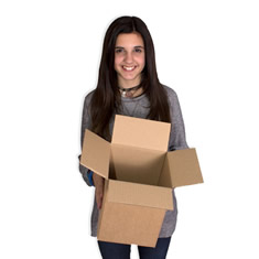 Caja de carton canal simple 200x200x260mm