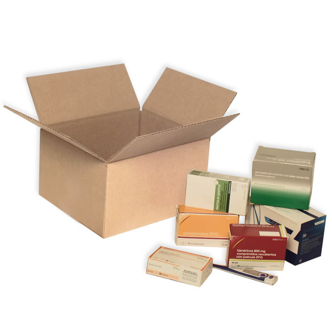 Cajas de cartón 260 x 220 x 147 mm