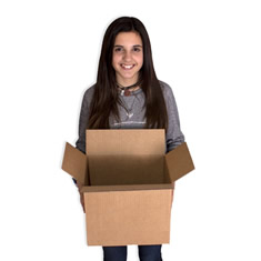 Caja de carton canal simple 300x200x260mm