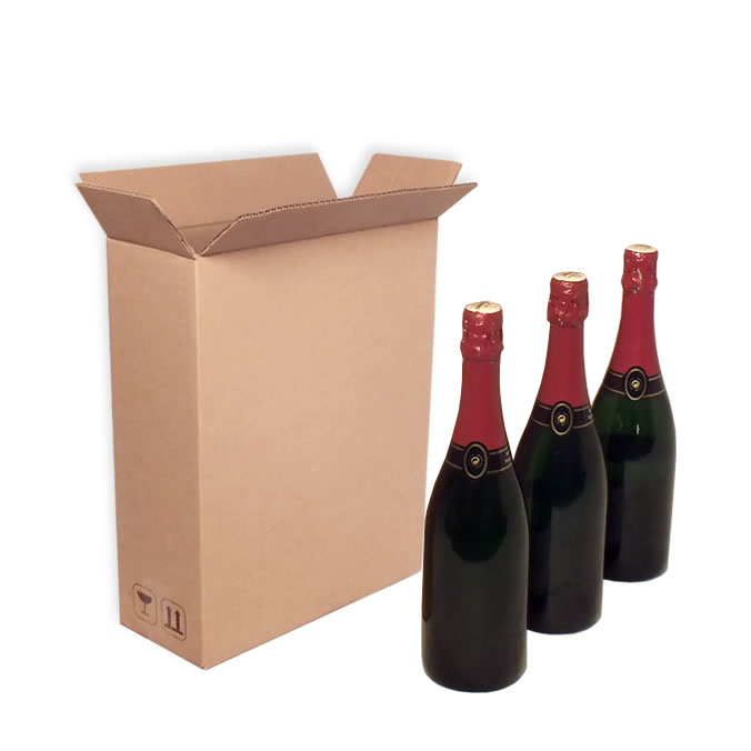 Cajas de cartón 340 x 140 x 415 mm