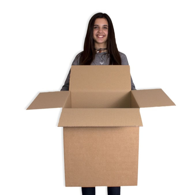 Caja de carton canal simple 400x400x450mm