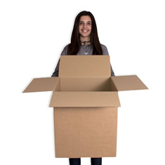 Caja de carton canal simple 400x400x450mm