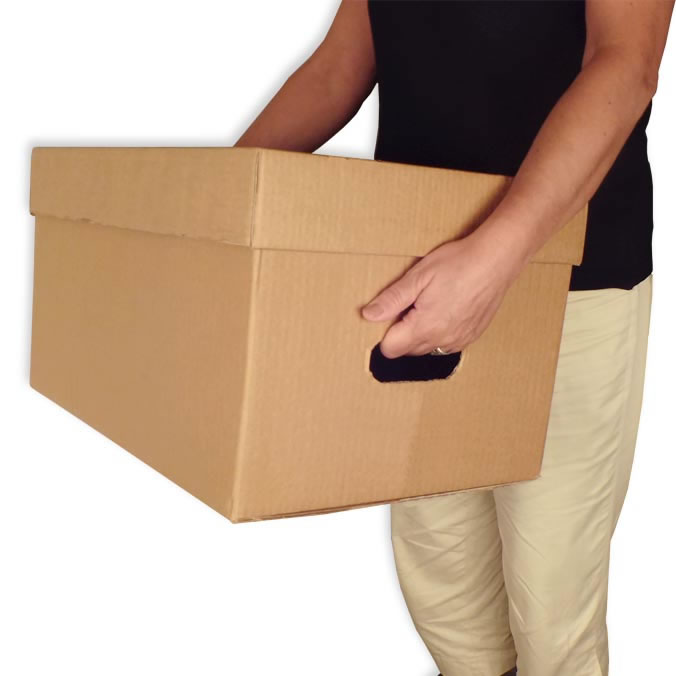 Cajas de cartón 460 x 340 x 260 mm. Fondo y tapa 