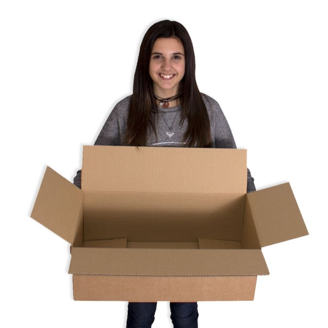 Caja de carton canal simple 550x300x200mm