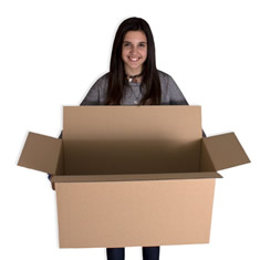 Caja de carton canal simple 630x300x350mm