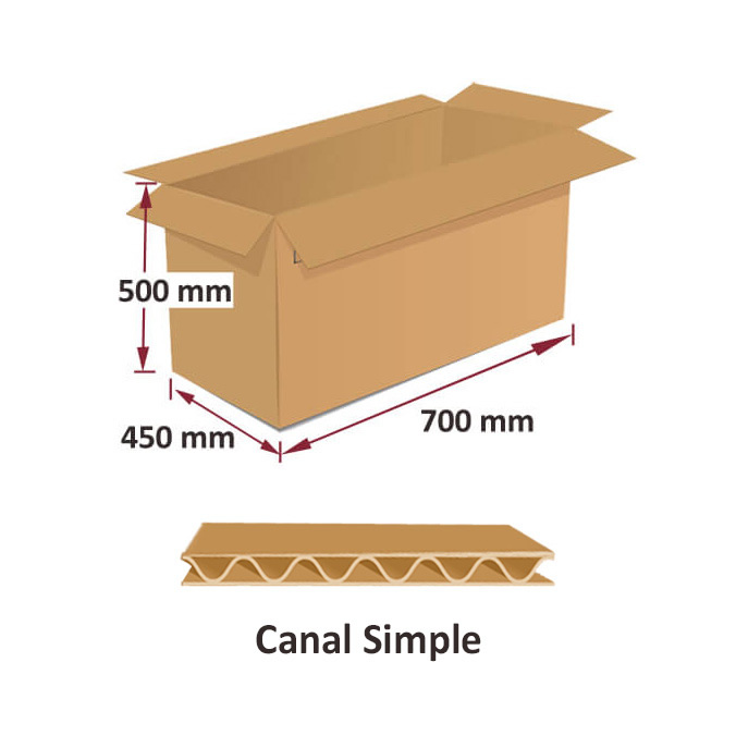 Cajas de cartón 700 x 450 x 500 mm