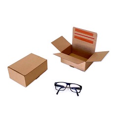Caja Ecommerce doble envío 170 x 130 x 070 mm. Dos cierres adhesivos + apertura por tira de rasgado