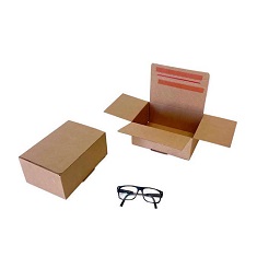 Caja Ecommerce doble envío 220 x 160 x 100 mm. Dos cierres adhesivos + apertura por tira de rasgado
