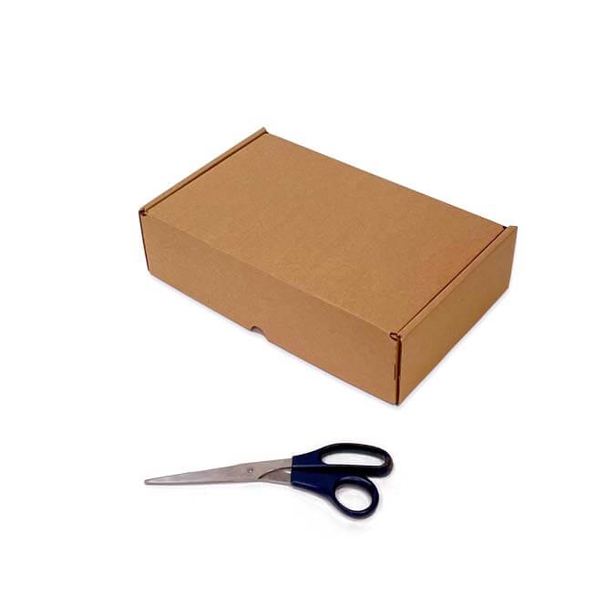 Caja Ecommerce doble envío 300 x 200 x 080 mm. Doble cierre adhesivo + apertura por tira de rasgado
