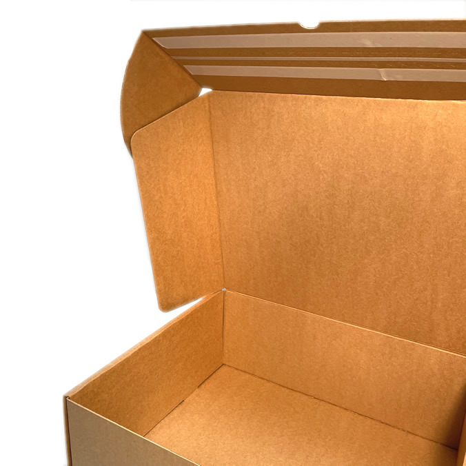 Caja Ecommerce doble envío 500 x 300 x 100 mm. Doble cierre adhesivo + apertura por tira de rasgado