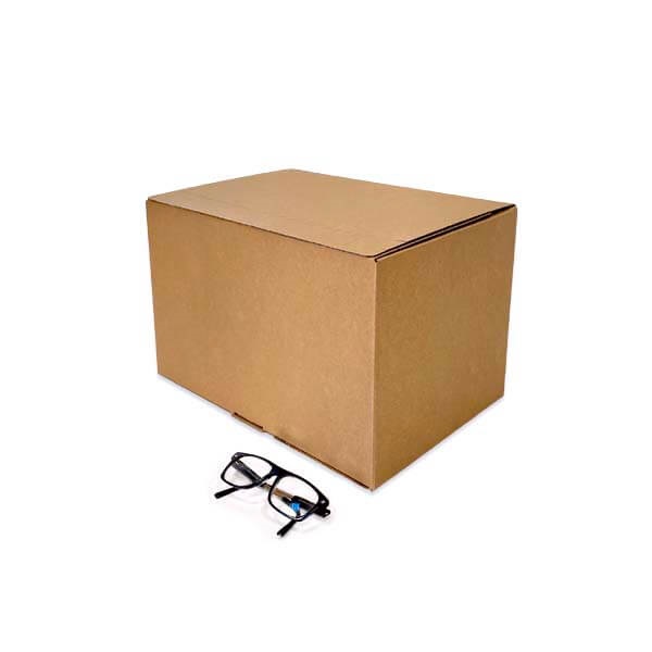 Caja Ecommerce doble envío 400 x 260 x 250 mm. Dos cierres adhesivos + apertura por tira de rasgado