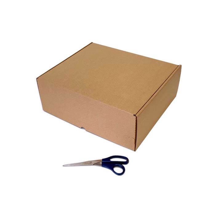 Caja Ecommerce doble envío 400 x 350 x 150 mm. Doble cierre adhesivo + apertura por tira de rasgado