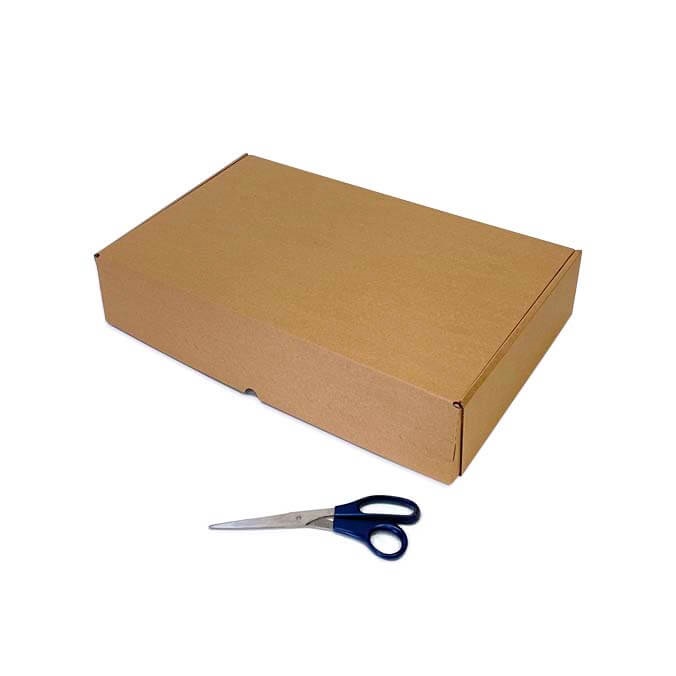 Caja Ecommerce doble envío 500 x 300 x 100 mm. Doble cierre adhesivo + apertura por tira de rasgado