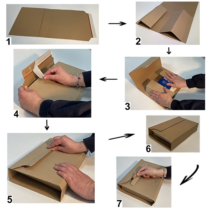 Caja Estuche Ecommerce tamaño adaptable 