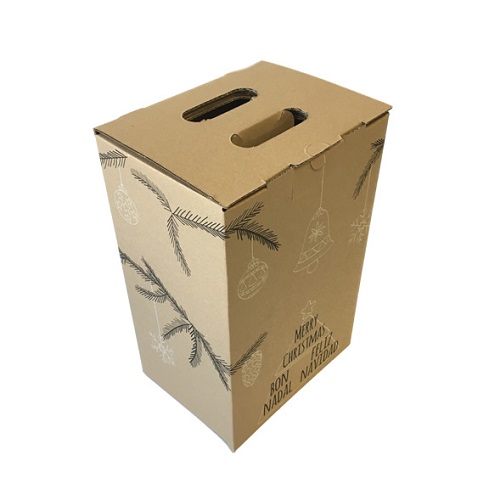 Cajas de Cartón para 4 botellas para Lotes de Navidad