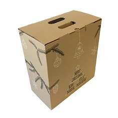Cajas de Cartón para 6 botellas para Lotes de Navidad