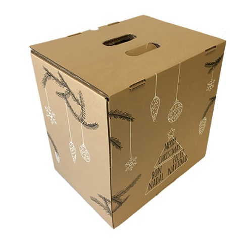 20 Cajas de Cartón para 9 Botellas para Lotes de Navidad
