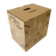 20 Cajas de Cartón para 9 Botellas para Lotes de Navidad