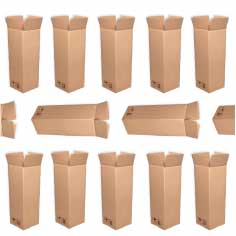 Pack 50 Cajas Cartón Simple 140x140x415mm 