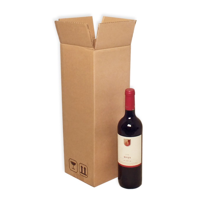 Pack 50 cajas de cartón de 140 x 140 x 415 mm