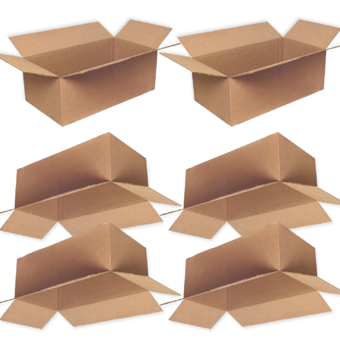 Pack 50 Cajas Cartón Simple 550x300x200mm 