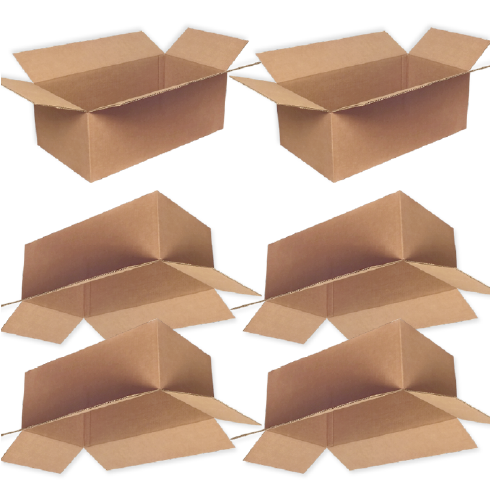 Pack 50 Cajas Cartón Simple 550x300x200mm 