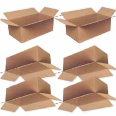 Pack 50 cajas de cartón de 550 x 300 x 200 mm
