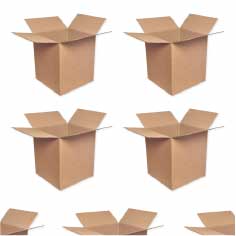 Pack 60 Cajas de Cartón Simple 400x400x450mm 