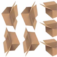Pack 60 Cajas de Cartón Simple 600x500x300mm 