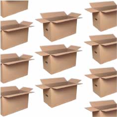Pack 60 Cajas de Cartón Simple 630x300x350mm 