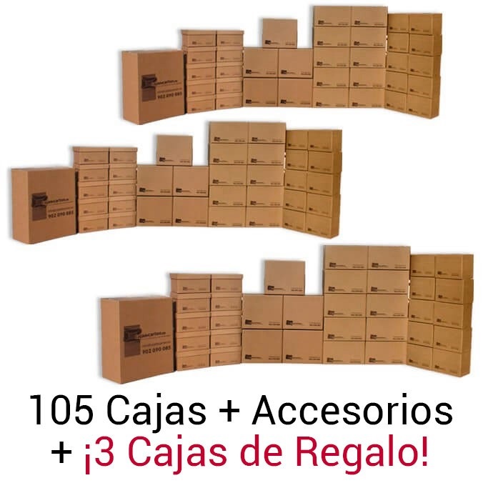 Pack Gran Mudanzas cajas de cartón