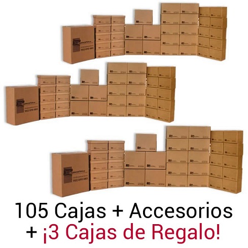 Pack Gran Mudanzas cajas de cartón