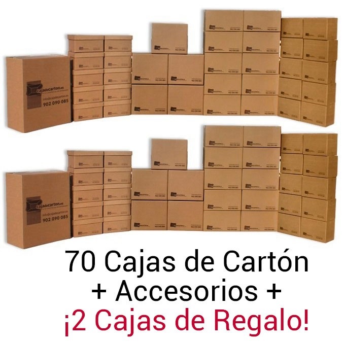Pack Mudanza Media cajas de cartón