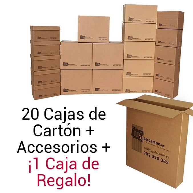 Pack Mudanza Mini cajas de cartón