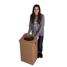 Papeleras de carton 380x280x720mm