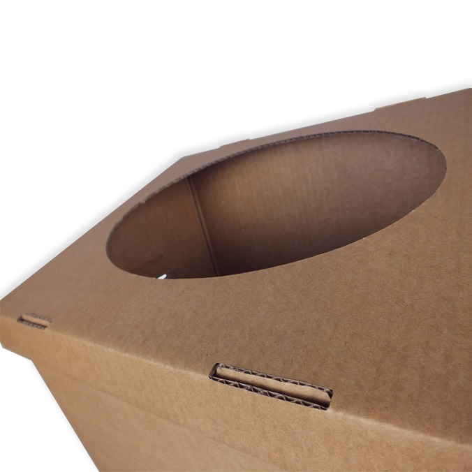 Papelera de cartón  380 x 280 x 720 mm