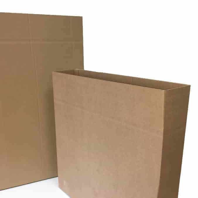 Caja de cartón canal simple telescópica 675x145 altura variable