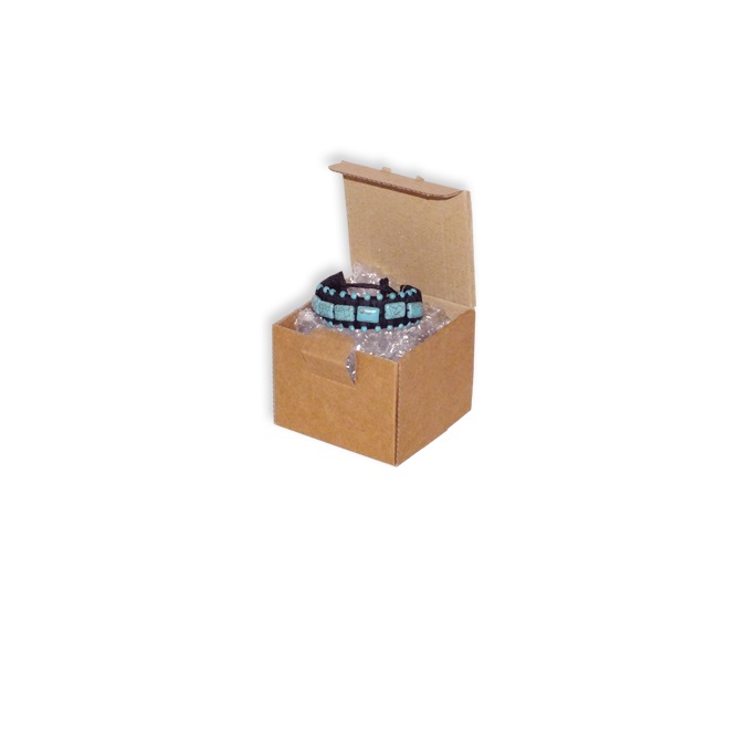 Muestras de caja envío postal 085 x 085 x 075 mm