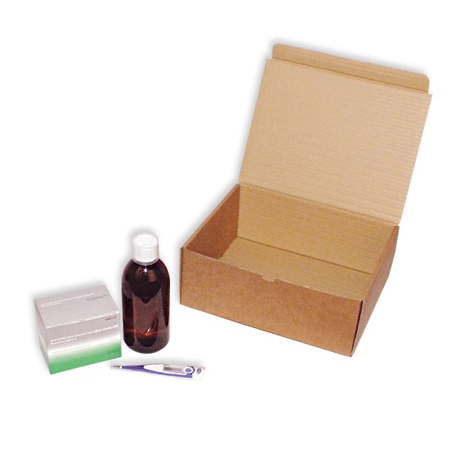 Muestras de caja envío postal 250 x 205 x 100 mm