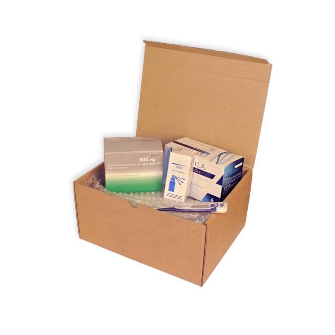 Caja para envíos 250 x 205 x 130 mm