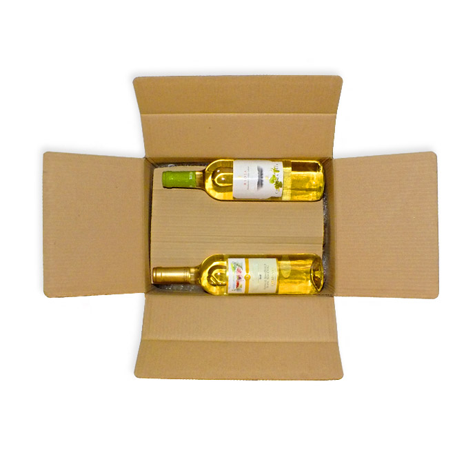 Caja para envíos 6 botellas con separadores