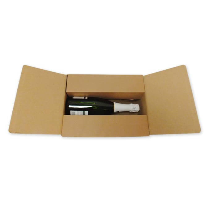 Caja para envíos 6 botellas con separadores