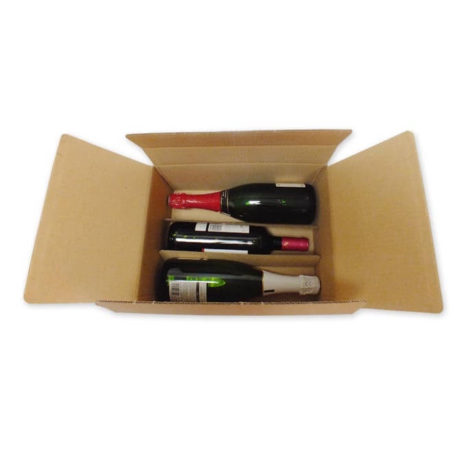 Caja para envíos 6 botellas con separadores