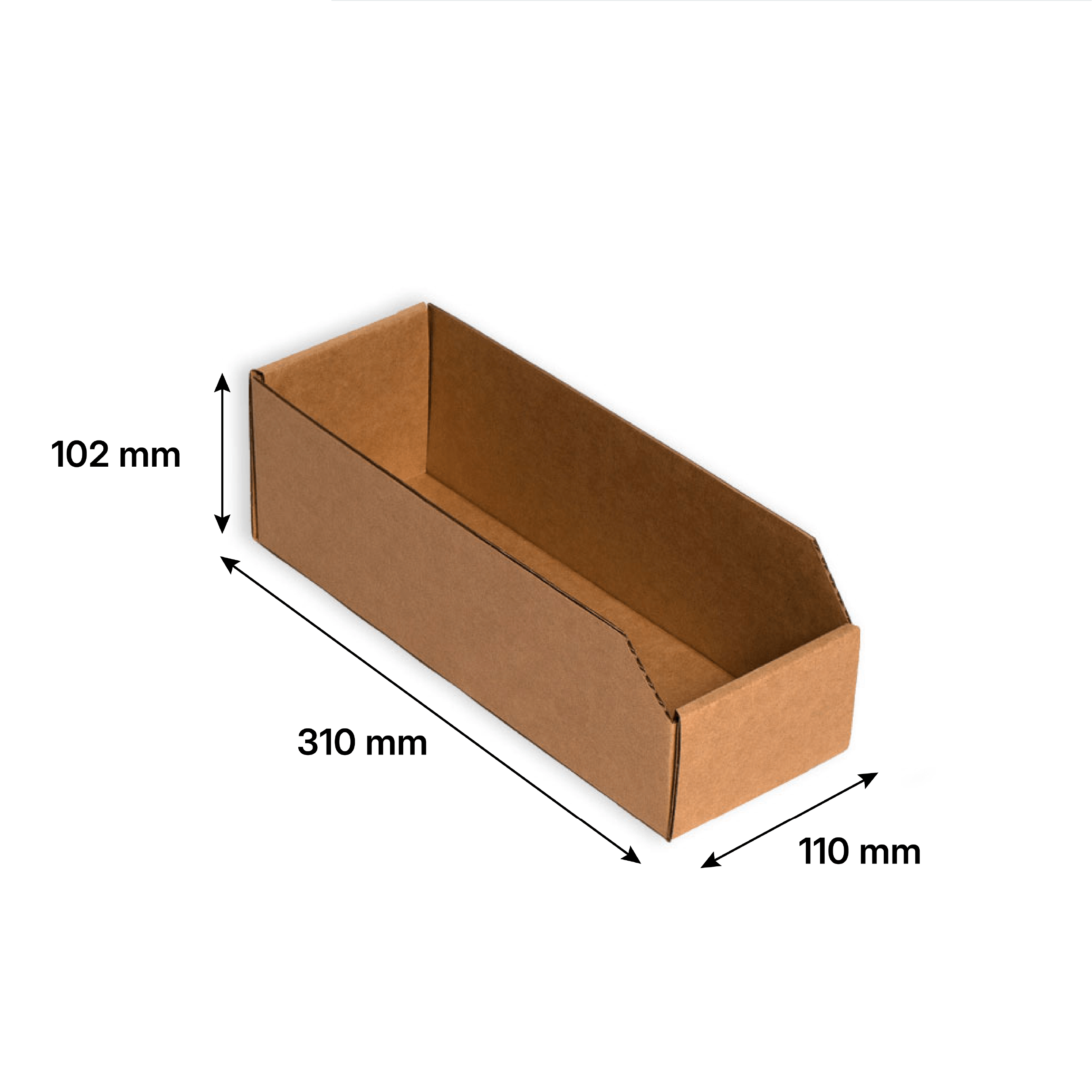 Gaveta de cartón 295 x 105 x 100 mm