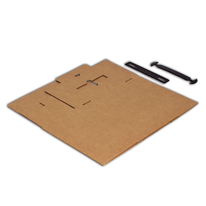 Caja maletín con asa de plástico 280 x 130 x 234 mm