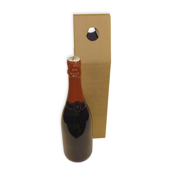 Muestras de caja para 1 botella con asa 