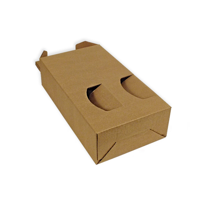 Caja para transporte 2 botellas con ventanas