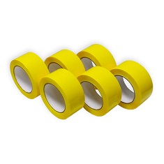 Cinta adhesiva amarilla de  121 m x 048 mm