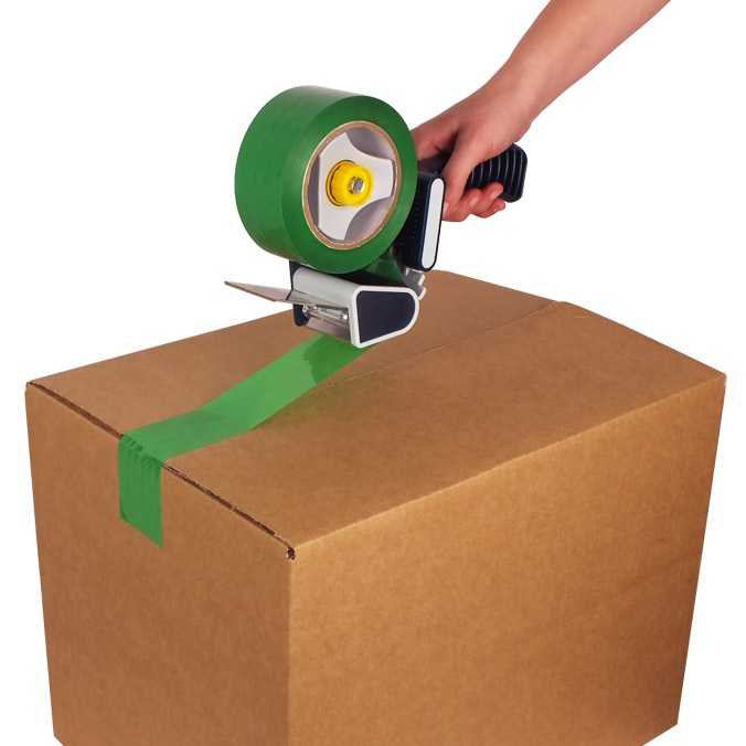 Cinta adhesiva verde de 121 m x 048 mm